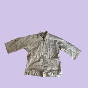 Weather Tamer Jacket Tan Brown Women 44 Vintage Collar Outdoor Classic